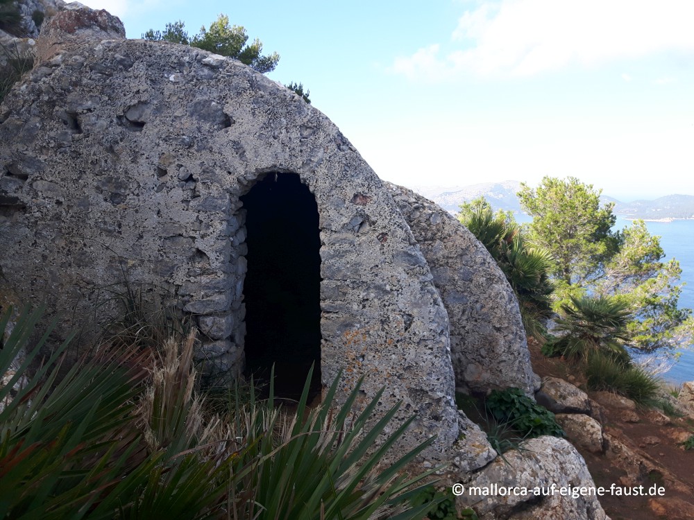 Ruine am Mirador Penya Rotja, La Victoria, Mallorca