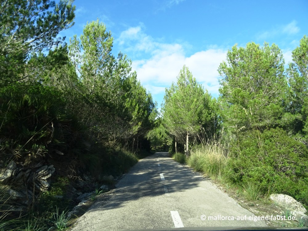 Anfahrt zur Ermita de Betlém, Mallorca